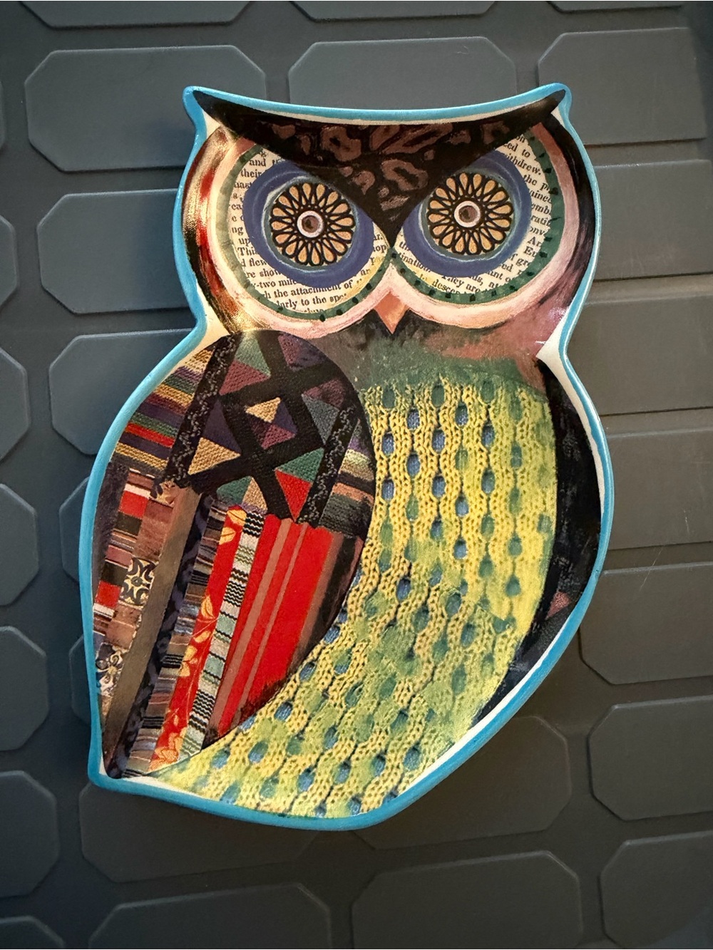 Kirkland's Cream Owl Snack / Trinket Plate